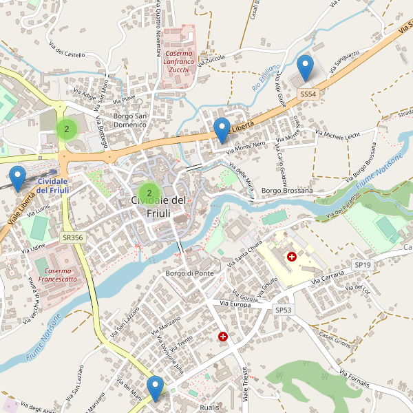 Thumbnail mappa supermercati di Cividale del Friuli