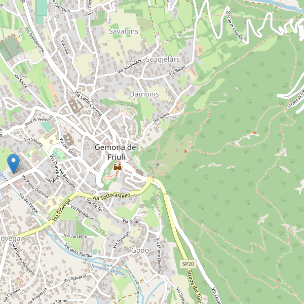 Thumbnail mappa supermercati di Gemona del Friuli
