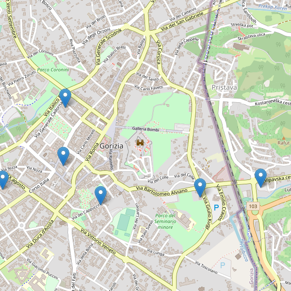Thumbnail mappa supermercati di Gorizia