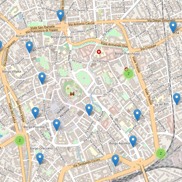 Thumbnail mappa supermercati Udine