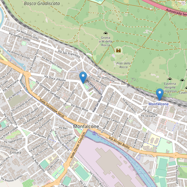 Thumbnail mappa taxi di Monfalcone