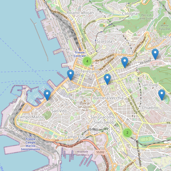 Thumbnail mappa taxi di Trieste