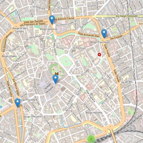 Thumbnail mappa taxi di Udine