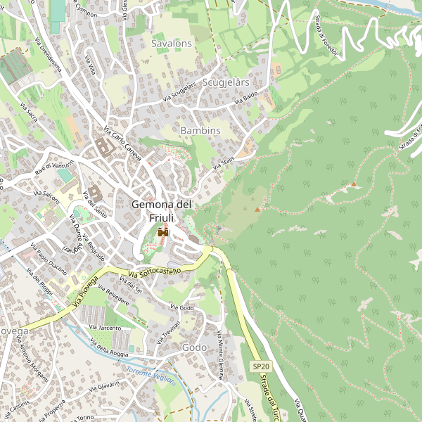 Thumbnail mappa teatri di Gemona del Friuli