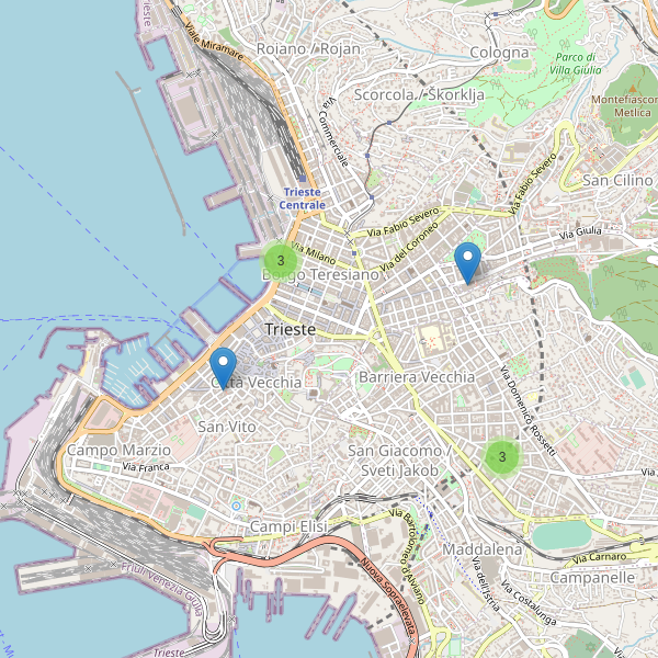 Thumbnail mappa teatri di Trieste