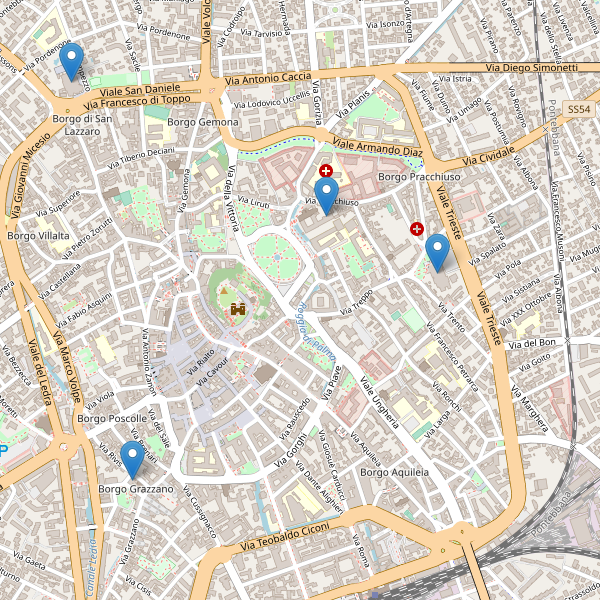 Thumbnail mappa teatri di Udine