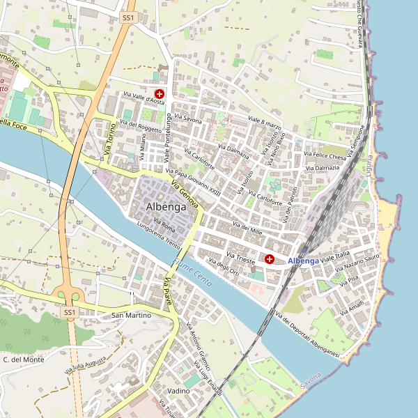 Thumbnail mappa stradale di Albenga