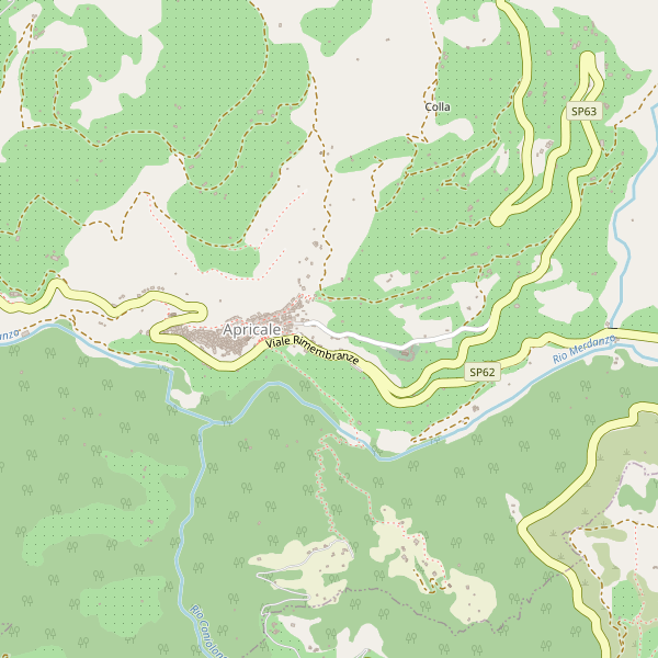 Thumbnail mappa stradale di Apricale