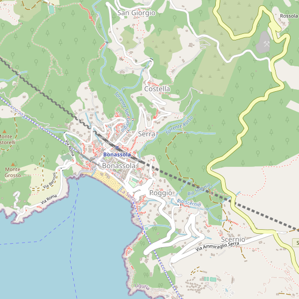 Thumbnail mappa ostelli di Bonassola