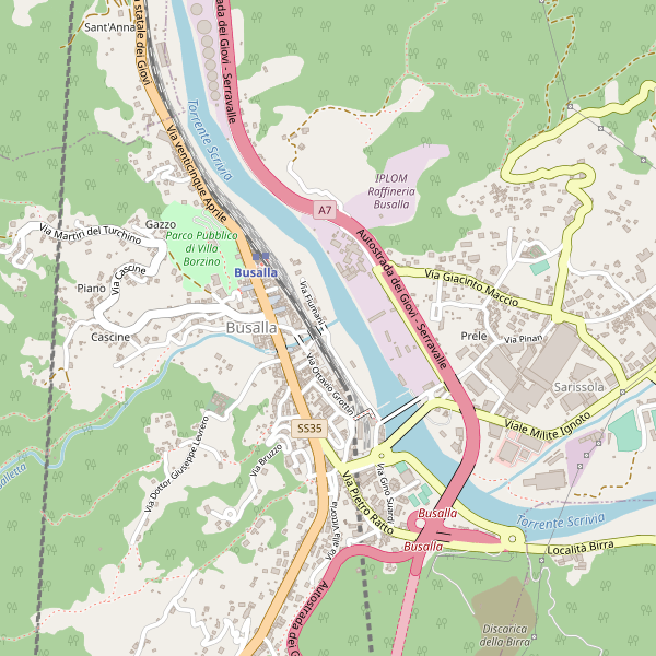 Thumbnail mappa stradale di Busalla