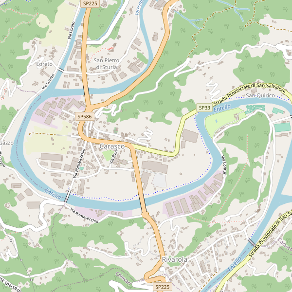 Thumbnail mappa stradale di Carasco