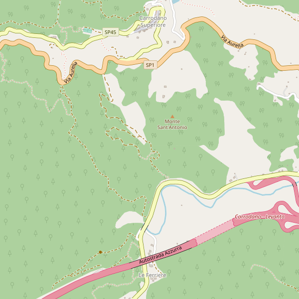Thumbnail mappa stradale di Carrodano