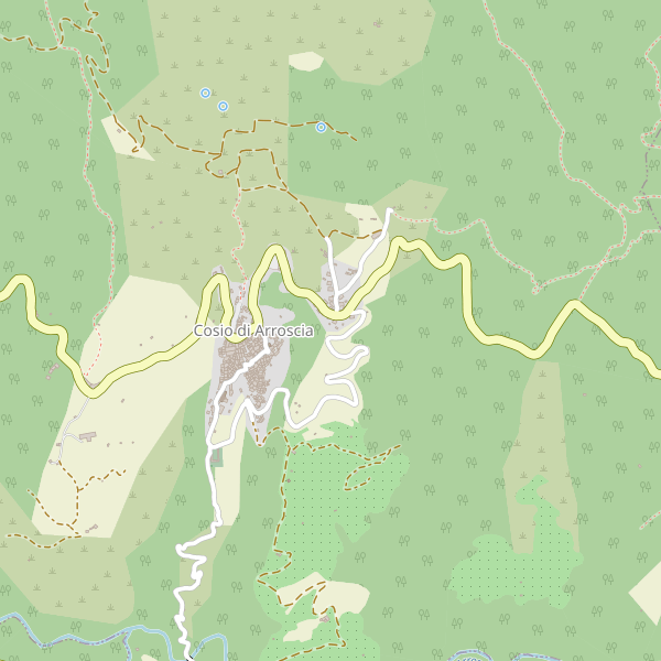 Thumbnail mappa stradale di Cosio di Arroscia
