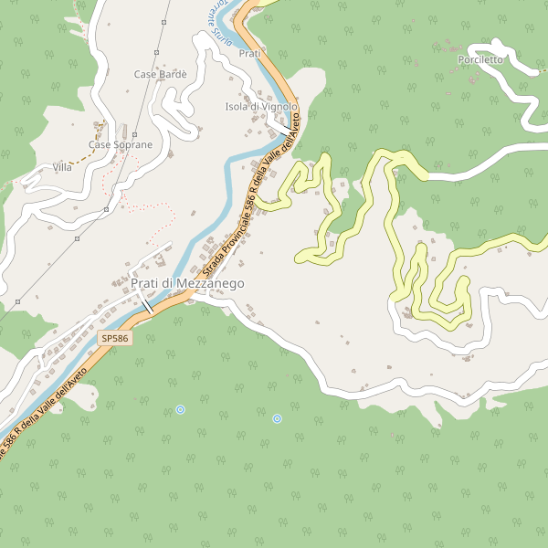 Thumbnail mappa stradale di Mezzanego
