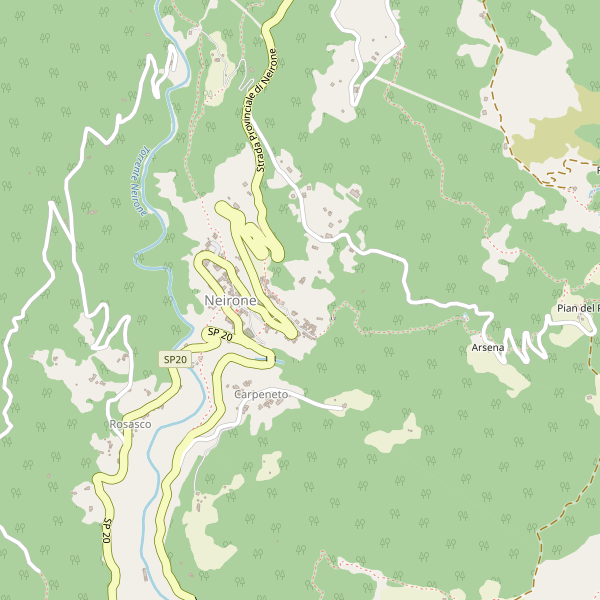 Thumbnail mappa stradale di Neirone