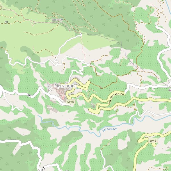 Thumbnail mappa stradale di Pietrabruna