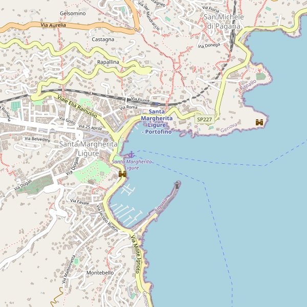 Thumbnail mappa autonoleggi di Santa Margherita Ligure