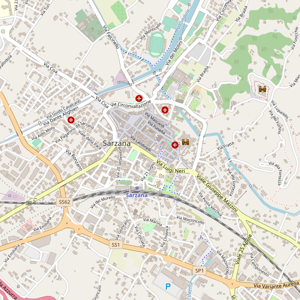 Thumbnail mappa stazionibus di Sarzana