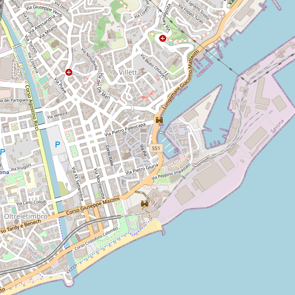 Thumbnail mappa stazionibus di Savona