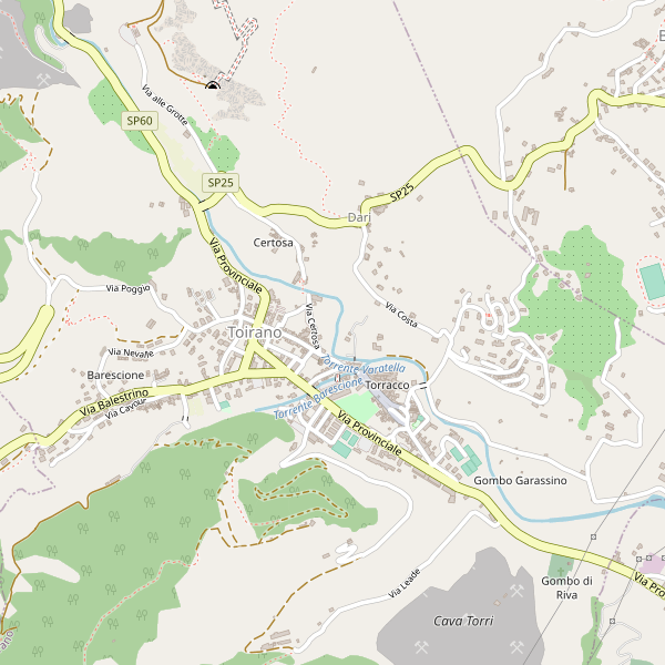Thumbnail mappa stradale di Toirano