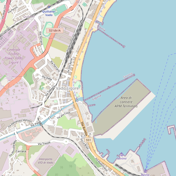 Thumbnail mappa traghetti di Vado Ligure