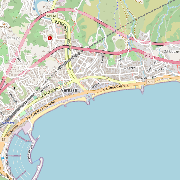 Thumbnail mappa stradale di Varazze