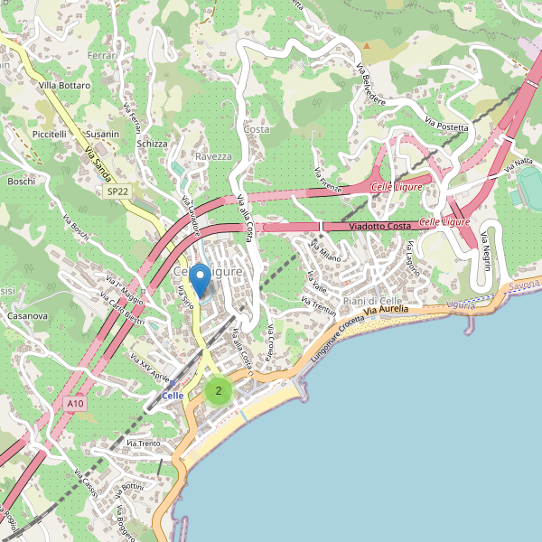 Thumbnail mappa bancomat di Celle Ligure