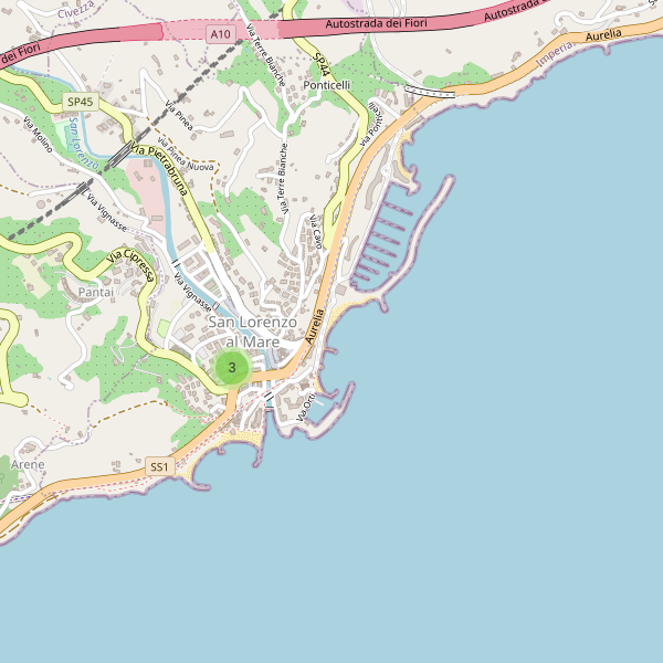 Thumbnail mappa bancomat di San Lorenzo al Mare