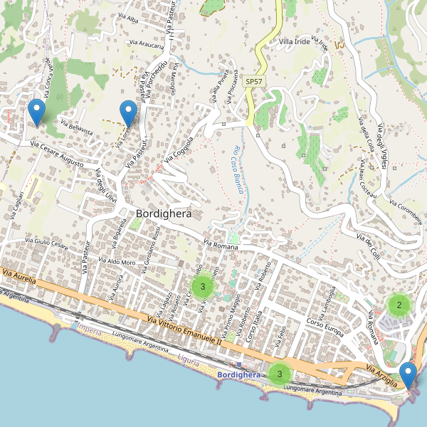 Thumbnail mappa chiese di Bordighera