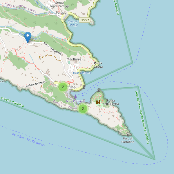 Thumbnail mappa chiese di Portofino