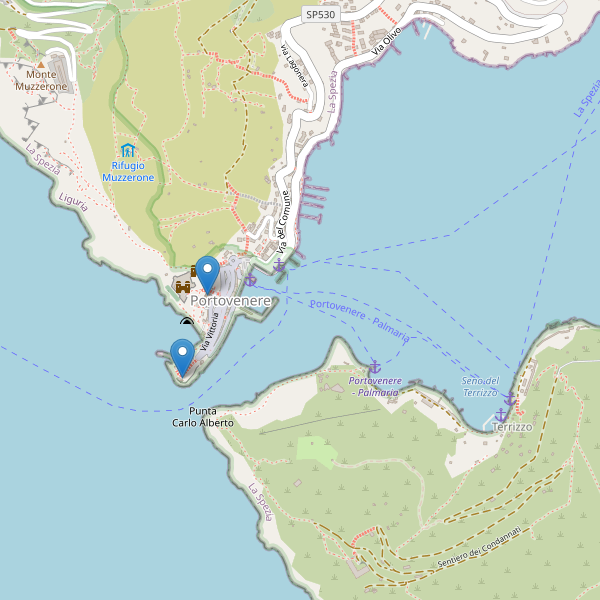 Thumbnail mappa chiese di Portovenere