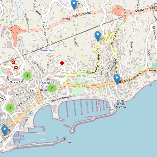 Thumbnail mappa chiese di Sanremo