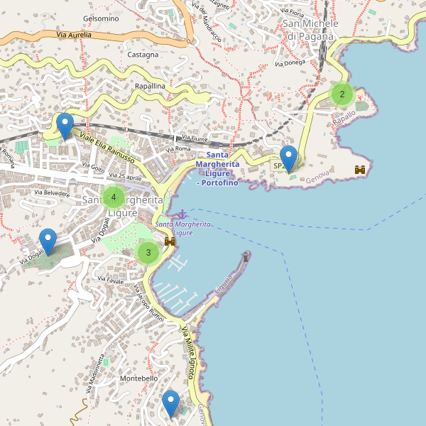 Thumbnail mappa chiese di Santa Margherita Ligure