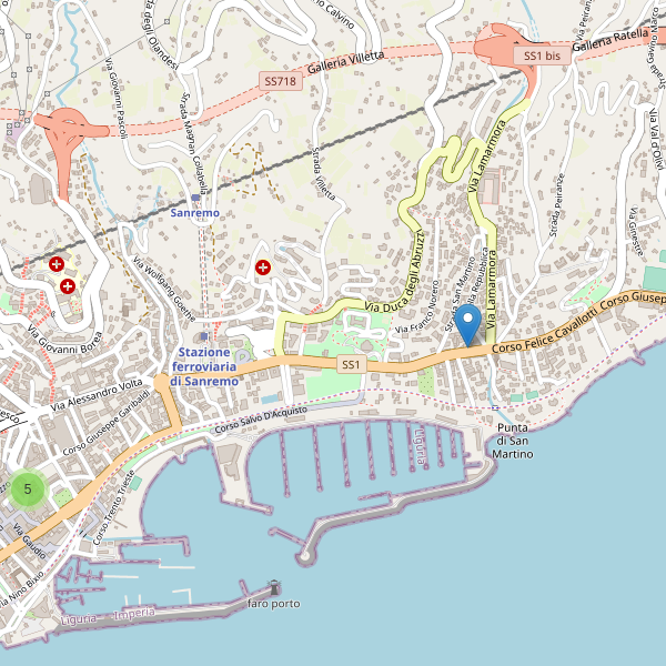 Thumbnail mappa farmacie di Sanremo