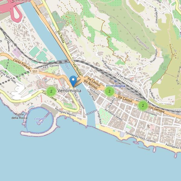 Thumbnail mappa farmacie di Ventimiglia
