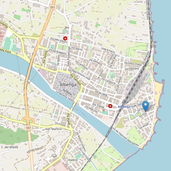 Thumbnail mappa hotel di Albenga