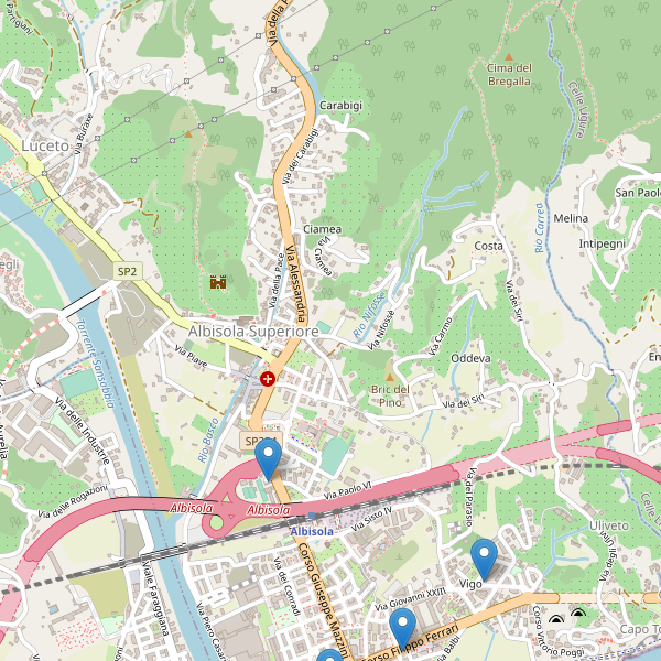 Thumbnail mappa hotel di Albisola Superiore