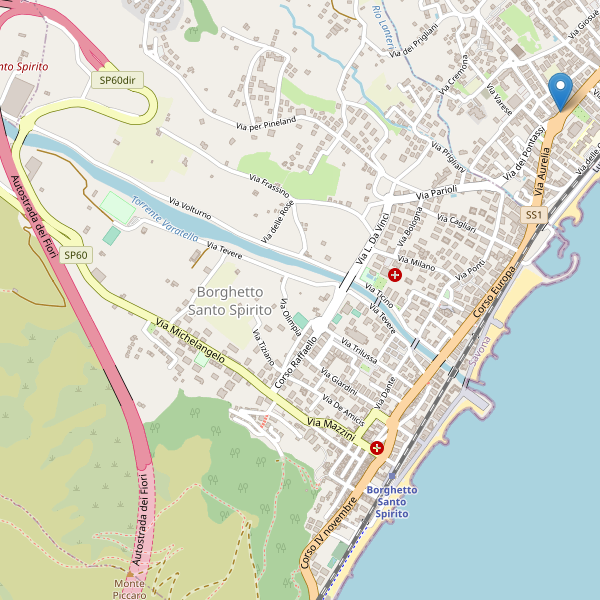 Thumbnail mappa hotel di Borghetto Santo Spirito