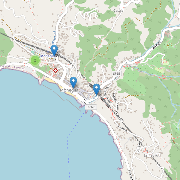 Thumbnail mappa hotel di Moneglia