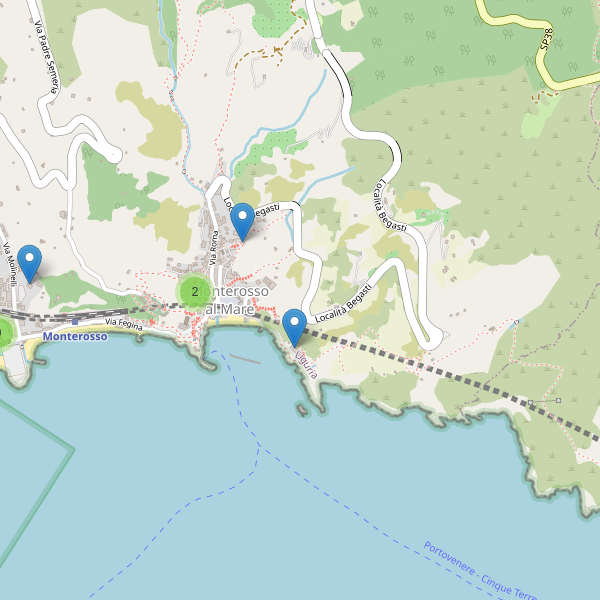Thumbnail mappa hotel di Monterosso al Mare