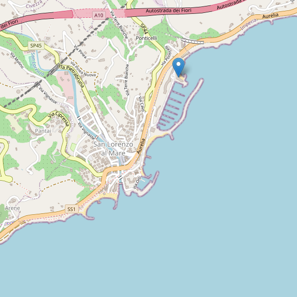 Thumbnail mappa hotel di San Lorenzo al Mare