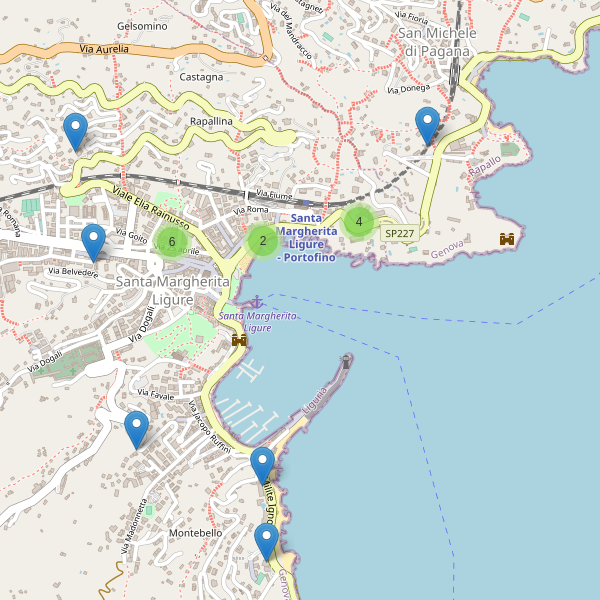 Thumbnail mappa hotel di Santa Margherita Ligure