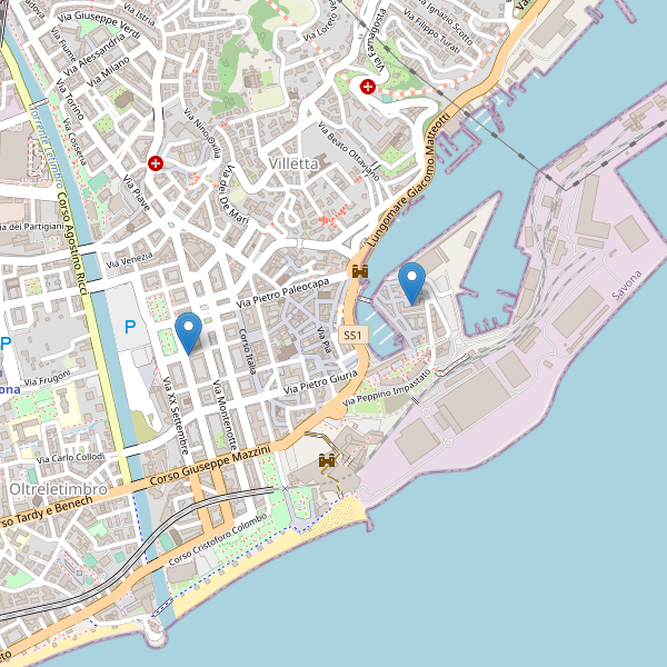 Thumbnail mappa hotel Savona