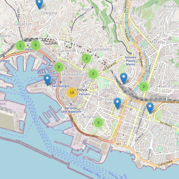 Thumbnail mappa monumenti di Genova