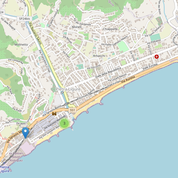 Thumbnail mappa monumenti di Pietra Ligure