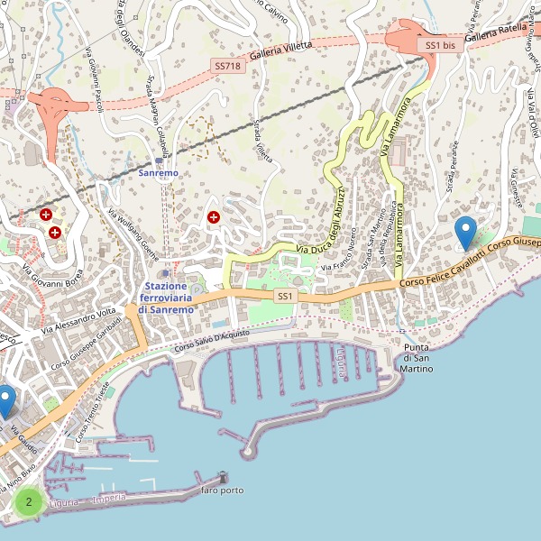 Thumbnail mappa monumenti di Sanremo