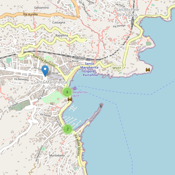 Thumbnail mappa monumenti di Santa Margherita Ligure