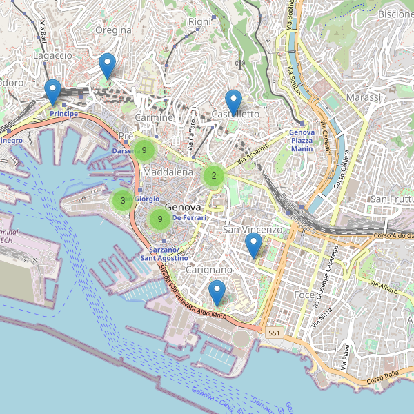 Thumbnail mappa musei di Genova