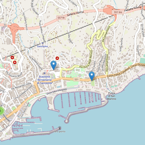 Thumbnail mappa musei di Sanremo