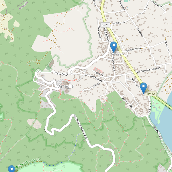 Thumbnail mappa parcheggi di Ameglia